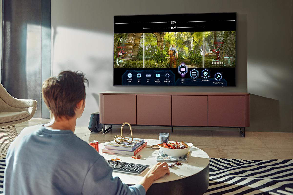 SAMSUNG GQ65QN85A Neo QLED TV (Flat, 65 Zoll / 163 cm, UHD 4K, SMART TV, Tizen)