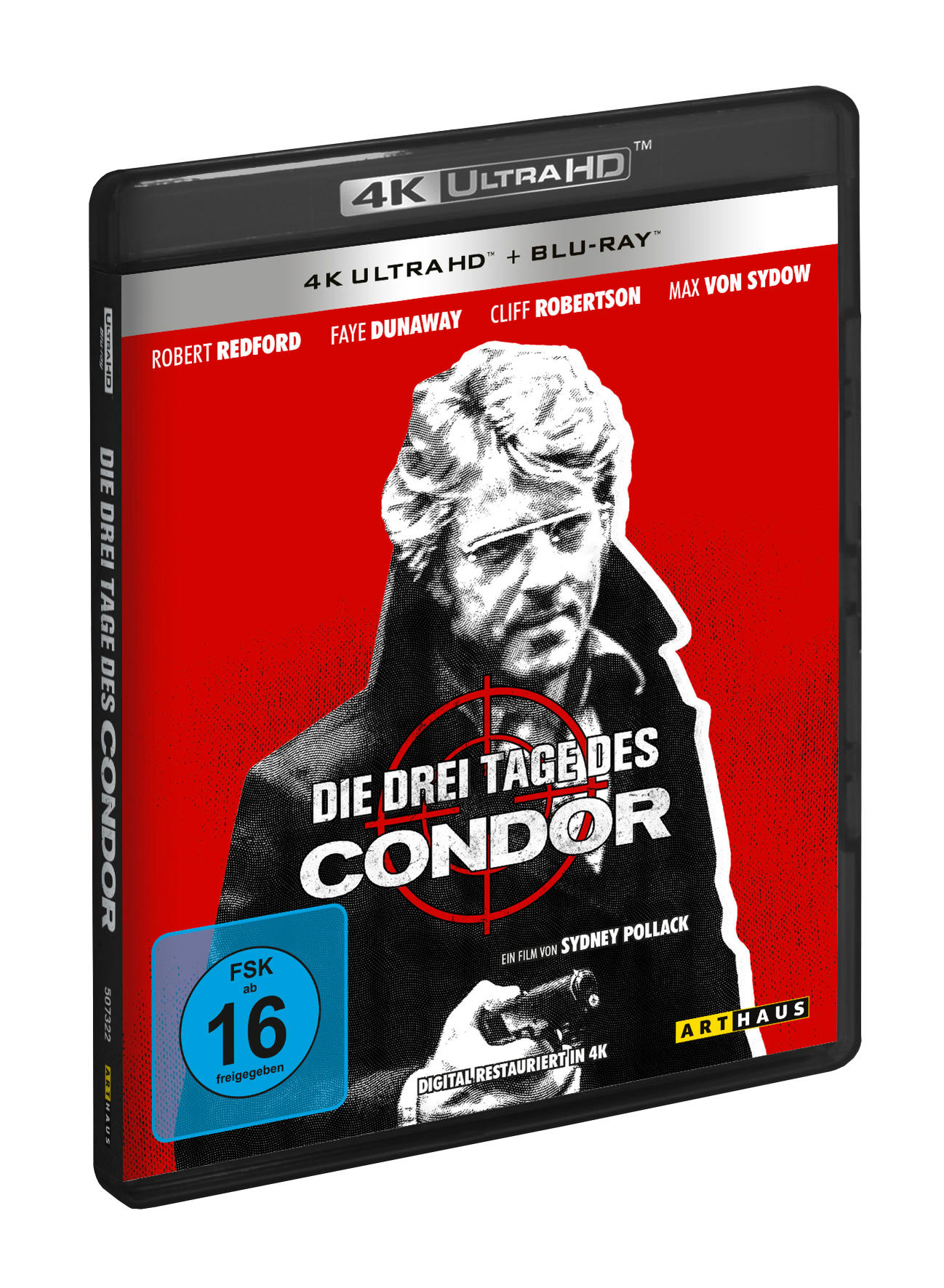 Filmcover von 'Die Drei Tage des Condor' mit Robert Redford und Faye Dunaway.