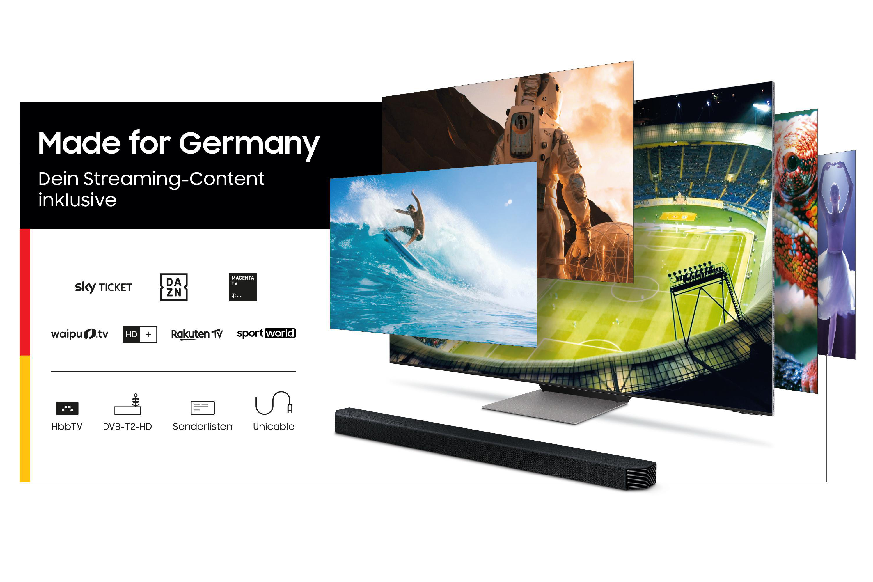 SAMSUNG GQ55QN85A Neo QLED TV (Flat, 55 Zoll / 138 cm, UHD 4K, SMART TV, Tizen)