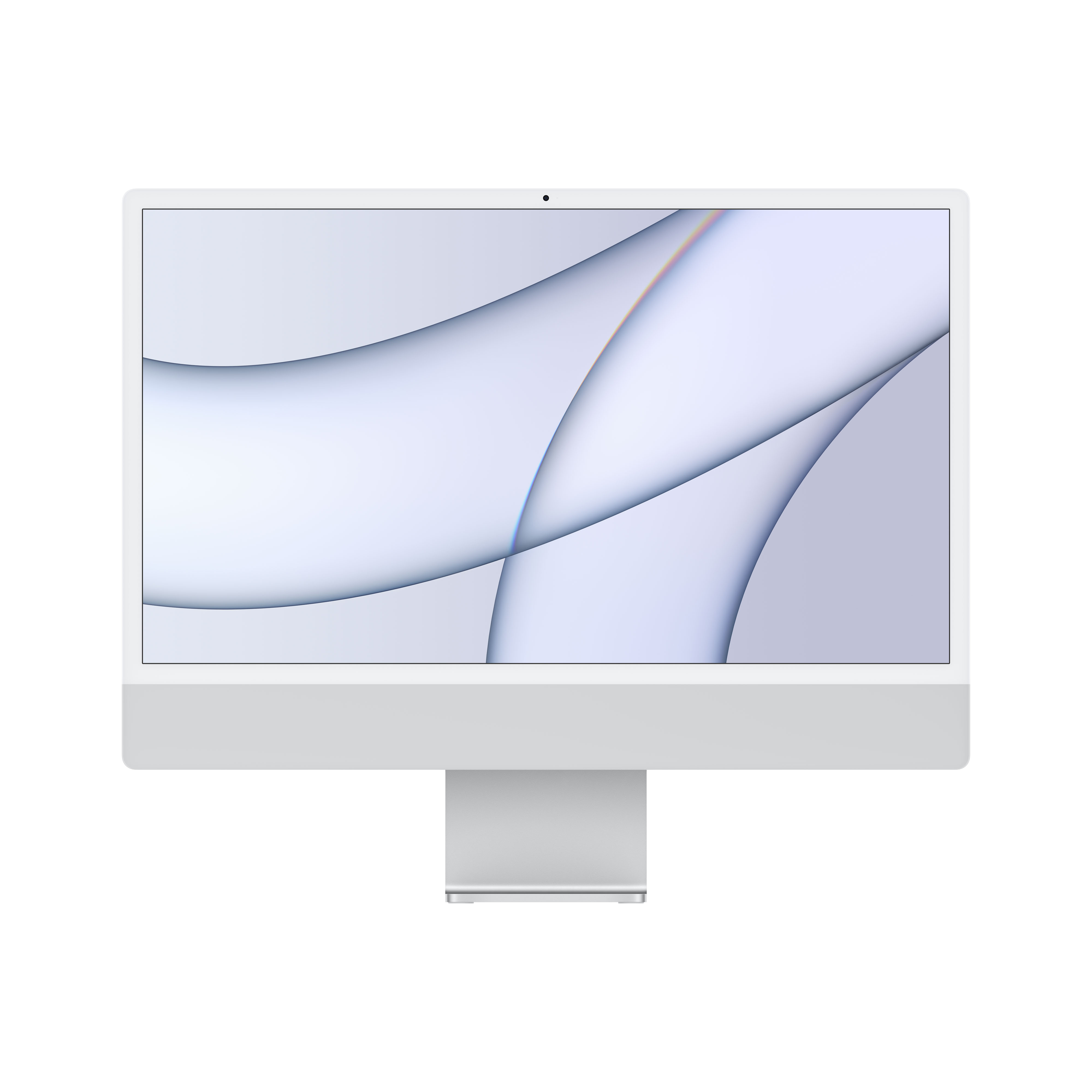 2021 Apple Imac de 24 pulgadas chip m1 con cpu ocho y gpu cuatro puertos 8 gb ram 256 plata pantalla 4.5k 8c8c 8256gb mgpc3ya 8gpu 8gb 256gb