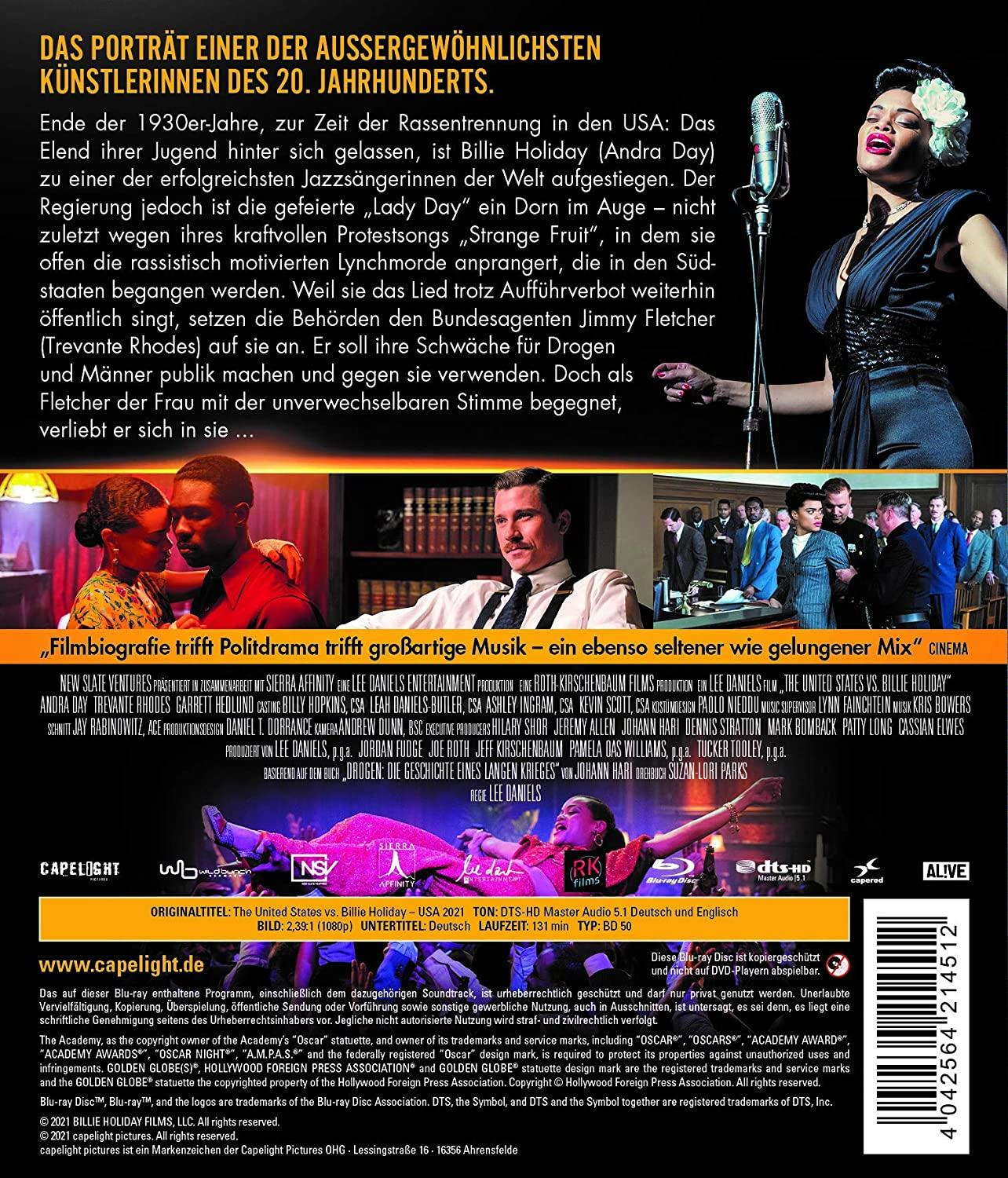 Filmposter: Ein Schwarz-Weiß-Bild einer singenden Frau mit anderen Bildern.