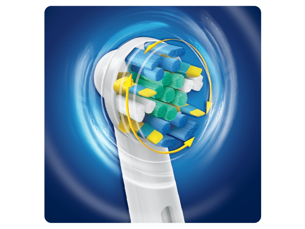 Recambio para cepillo dental - Oral-B EB 25-3 FFS Floss, FlossAction, Pack De 3 Unidades, Blanco