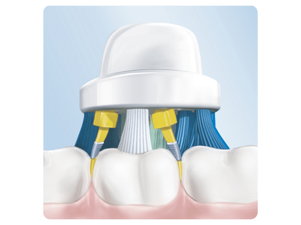 Recambio para cepillo dental - Oral-B EB 25-3 FFS Floss, FlossAction, Pack De 3 Unidades, Blanco