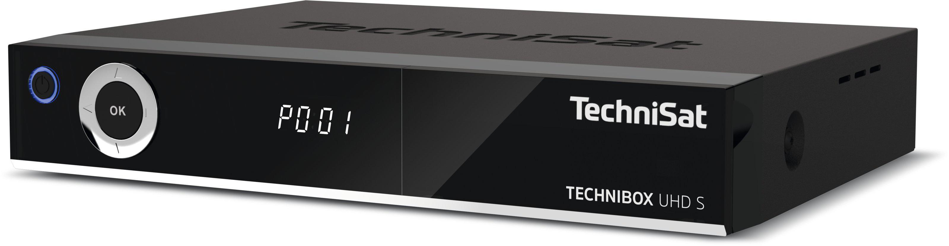 TECHNISAT TECHNIBOX UHD DVB-S2, S DVB-S, Receiver Schwarz) Twin Tuner, (PVR-Funktion