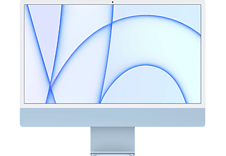 Apple iMac (2021), 24" Retina 4.5K, Chip M1 de Apple, 8 GB RAM, 512 GB SSD, macOS Big Sur, Teclado Magic Keyboard con Touch ID, Azul