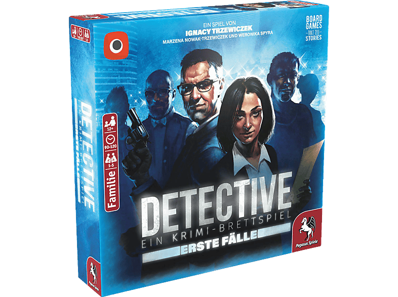 PEGASUS SPIELE Detective: Erste Fälle (Portal Games) Brettspiel Gelb | Brettspiele