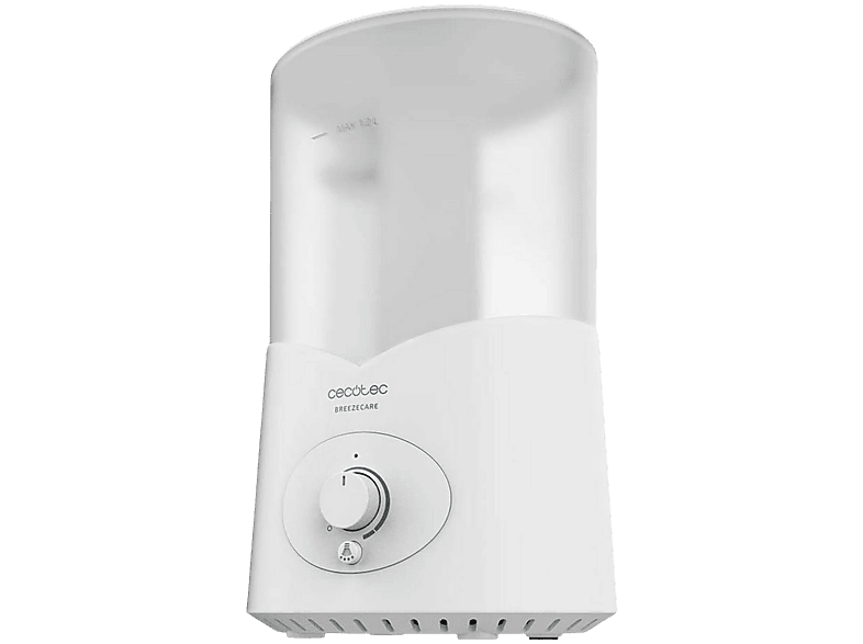 Humidificador - Cecotec BreezeCare 2000 Light, 200 ml/h, Capacidad 1,2l, Aromas, Blanco