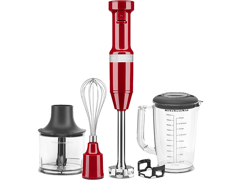 KITCHENAID 5KHBV83EER Vezetékes botmixer, piros