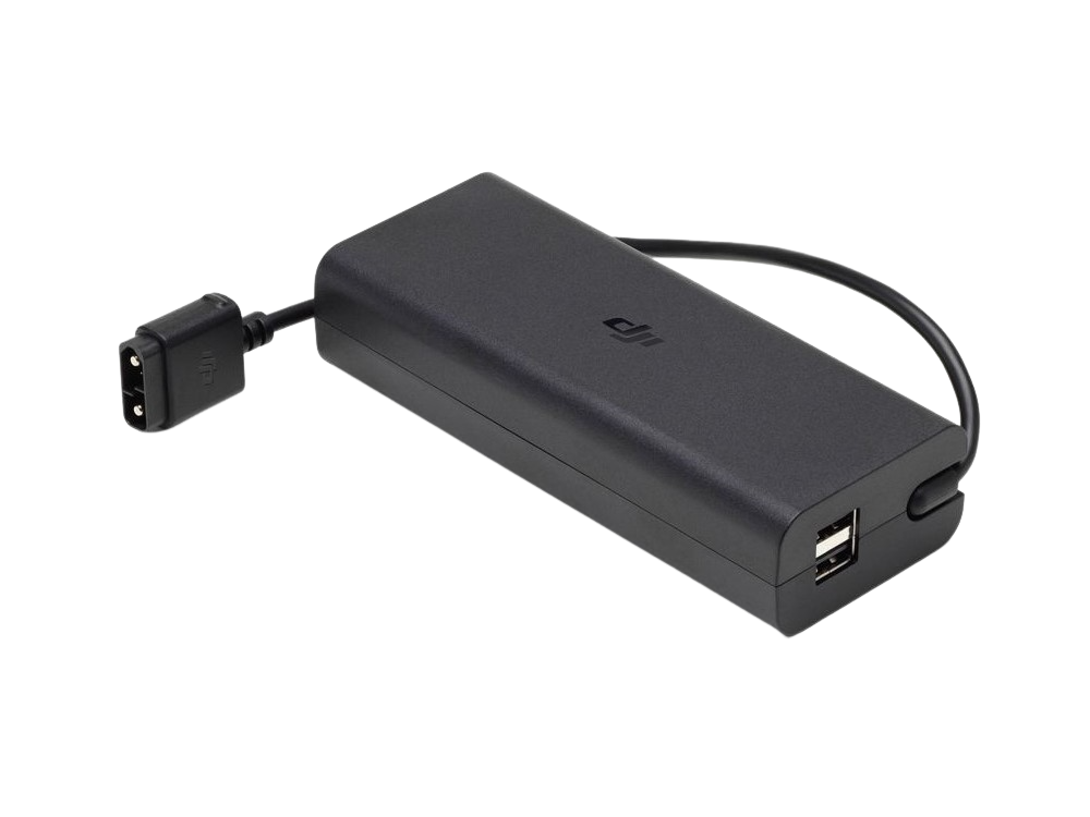 Cargador - DJI FPV AC Power Adapter, Para Accesorios DJI FPV, 2x USB, 90 W, Negro