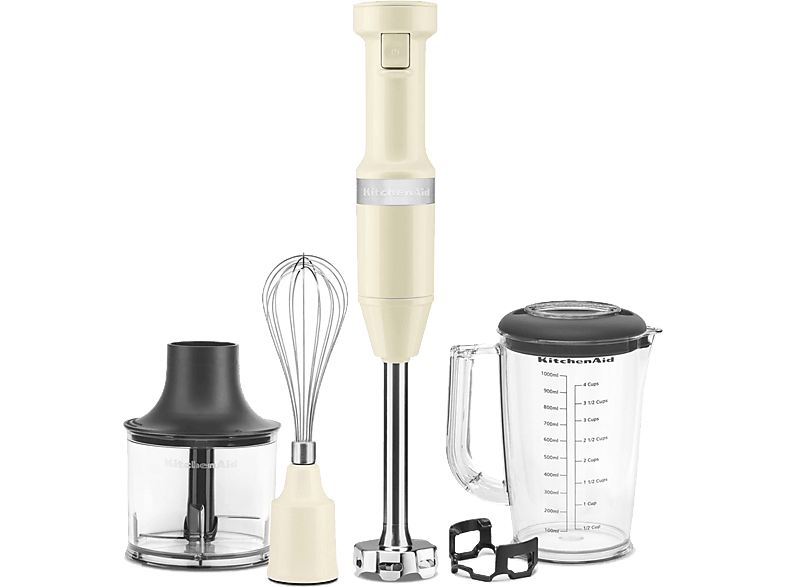 KITCHENAID 5KHBV83EAC Vezetékes botmixer, mandulakrém