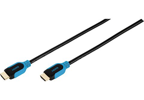 VIVANCO 42956 4K HDMI Kabel, 2,5m, High Speed, blau