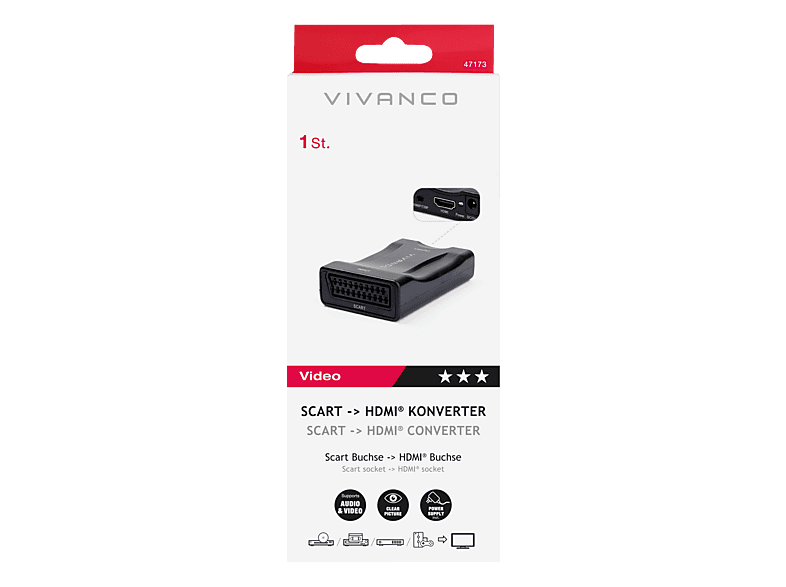 Vivanco 08974 Scart/ HDMI Konverter — Foto 2 von 2