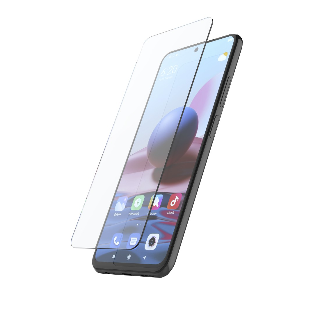 Crystal Xiaomi (für Displayschutz Premium 10,10S) Note Glass HAMA Redmi