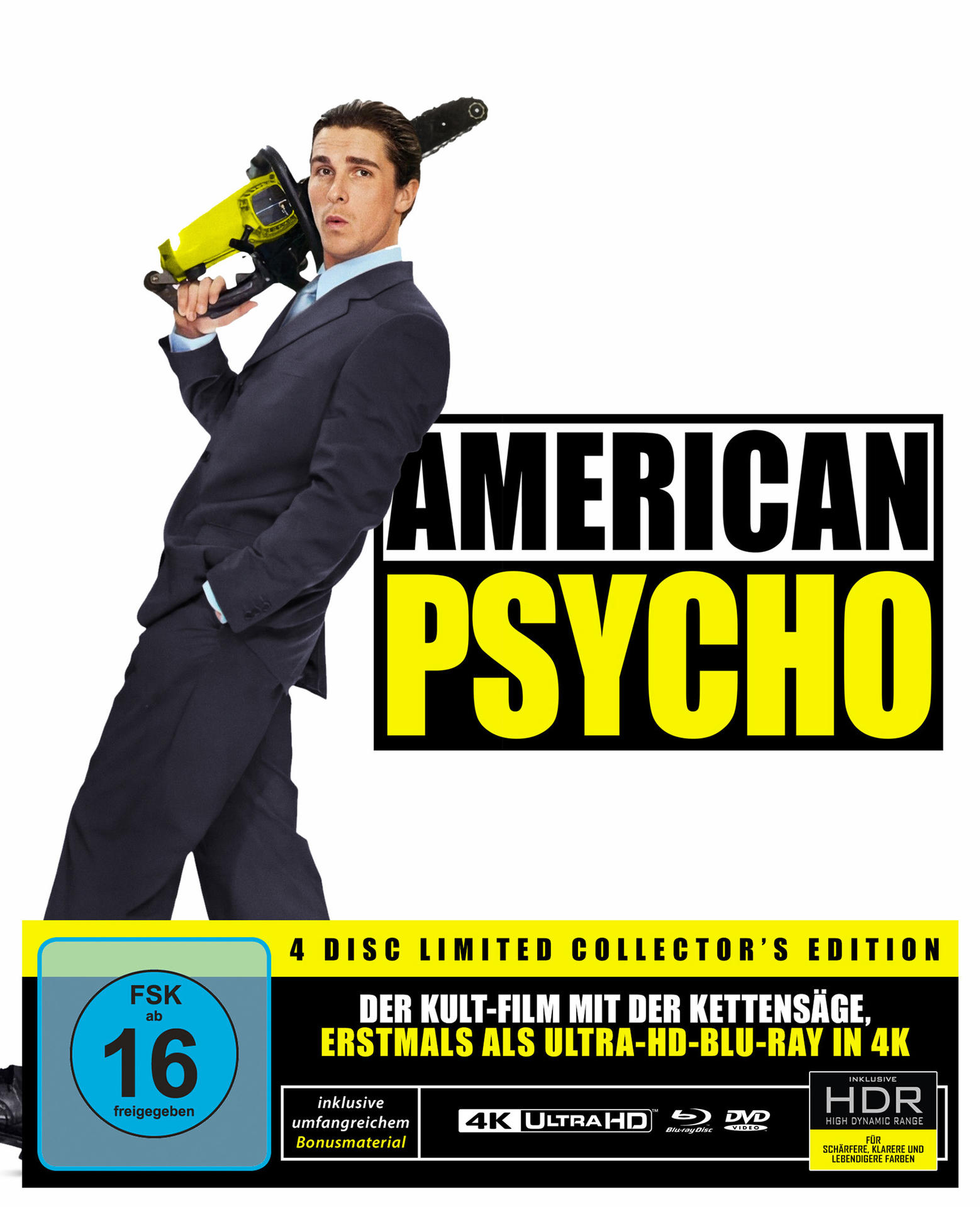 American Psycho 4K Ultra HD Blu-ray + Blu-ray + DVD