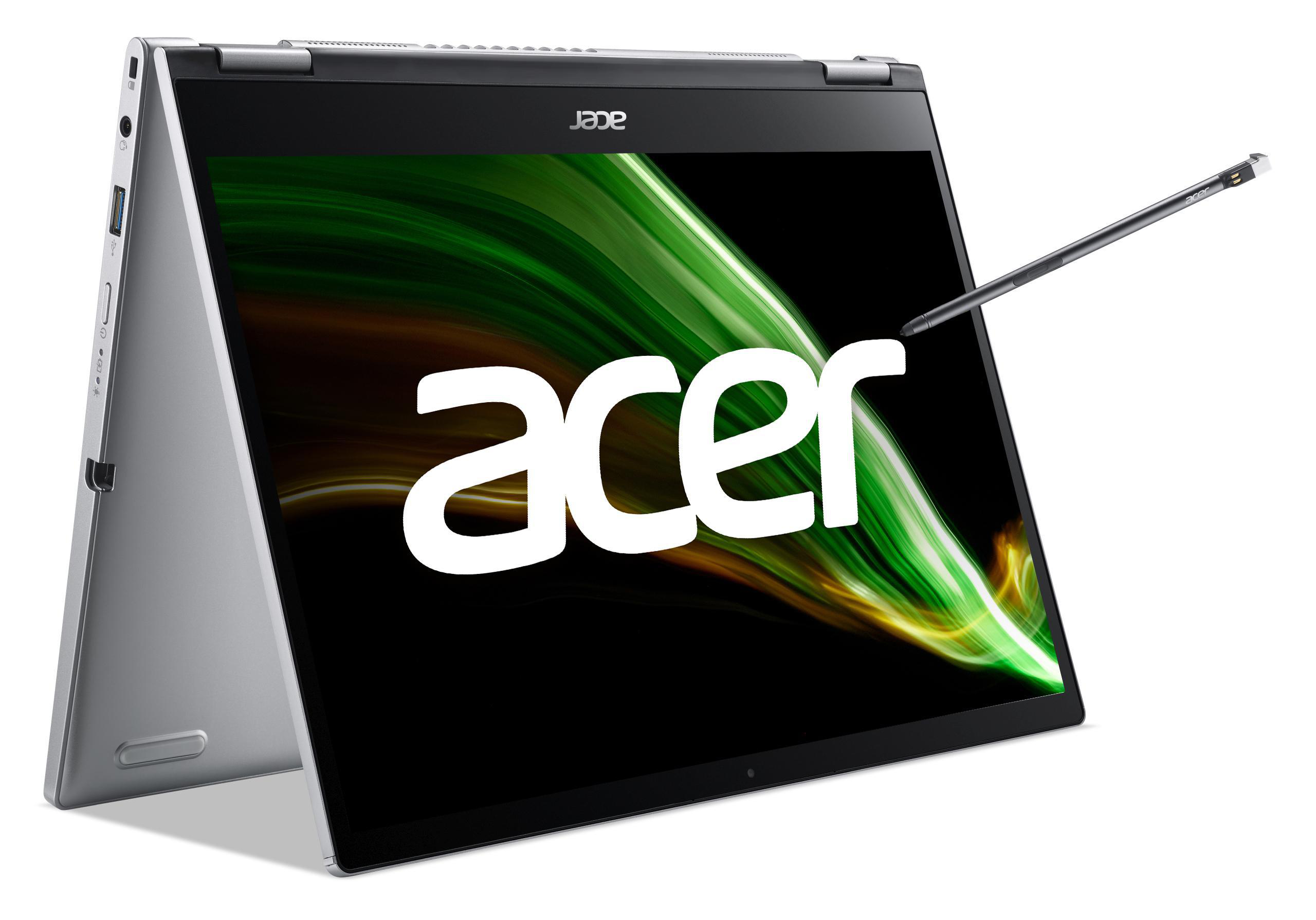 ACER Spin 3 (SP313-51N-56YV), EVO, mit Tastaturbeleuchtung - 13,3 Zoll - Intel® Core™ i5 i5-1135G7 (Evo) - 16 GB - 512 GB - Intel® Iris® Xᵉ - Windows 10 Home (64 Bit)