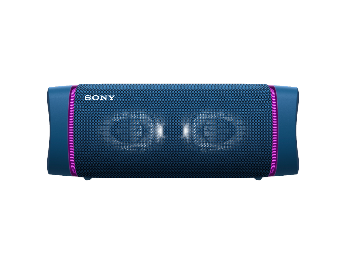 Altavoz inalámbrico - Sony SRSXB33L, Bluetooth, Extra Bass, 24h, Sumergible y resistente al polvo, NFC, Azul