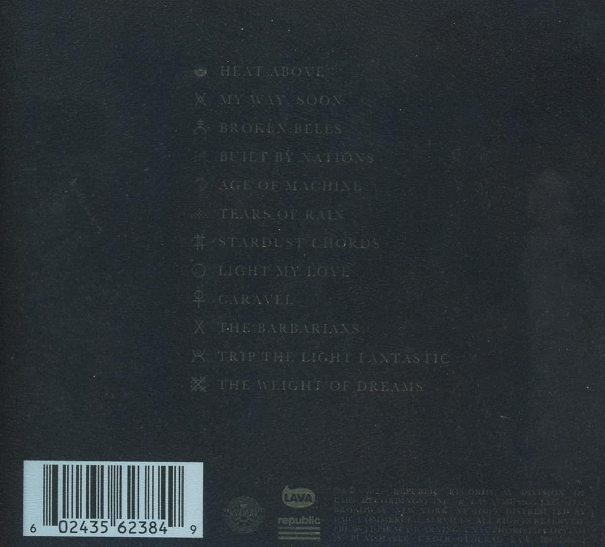 Rückseite eines Albums mit Titelliste und Barcode.