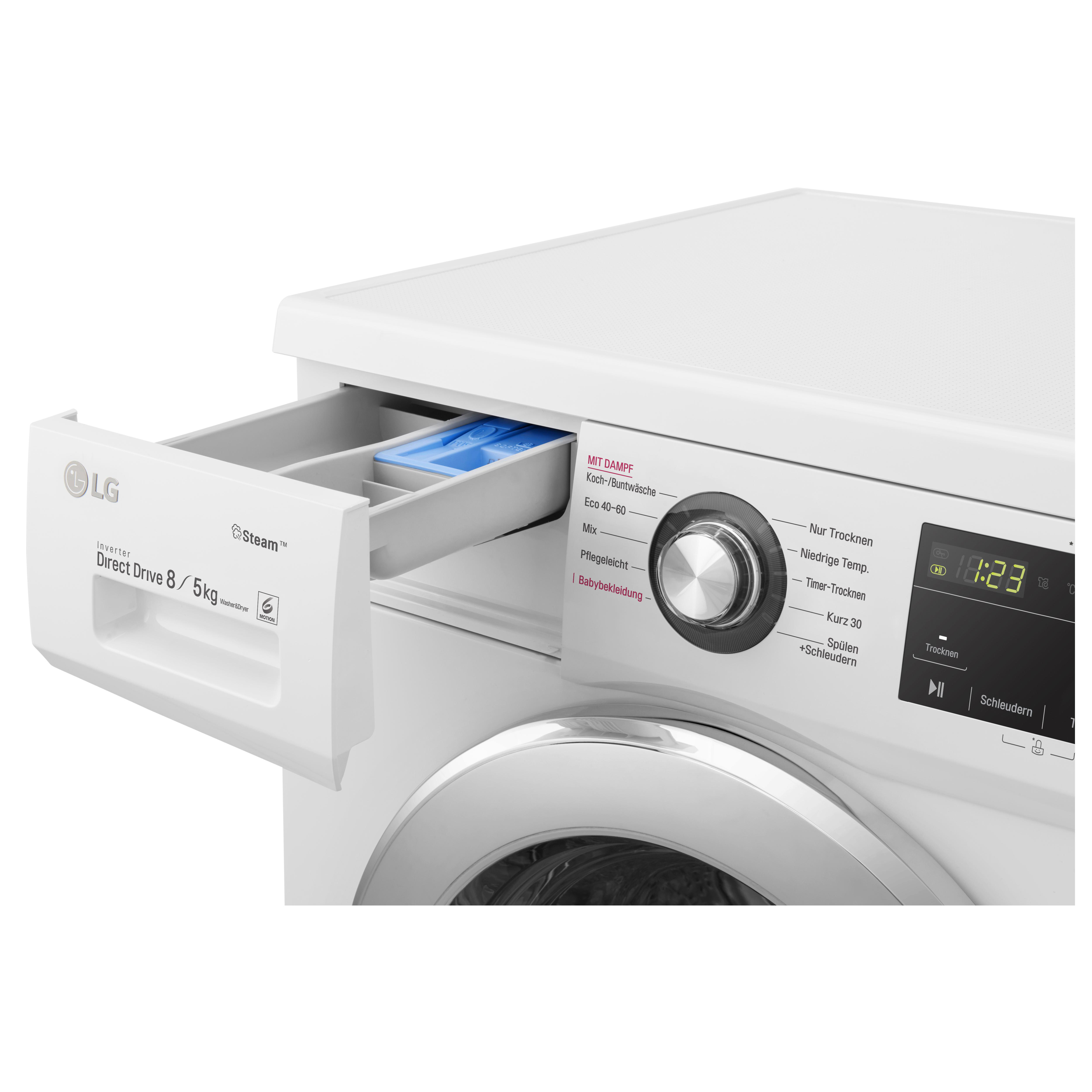 LG F14G6TDM2NE Waschtrockner (8 kg / 5 kg, 1360 U/Min.)