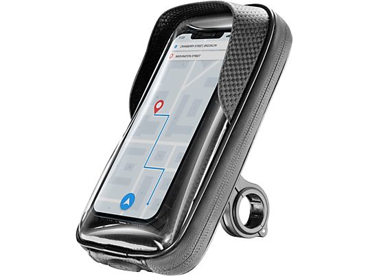 CELLULAR LINE Rider Shield - Support de guidon étanche pour smartphone (Noir)