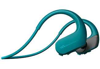 Reproductor MP3 deportivo - Sony Walkman NW-WS413,Almacenamiento interno (4GB), 12h Autonomía, Acuático, Azul