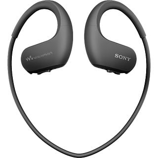 Reproductor MP3 deportivo - Sony Walkman NW-WS413,Almacenamiento interno (4GB), 12h Autonomía, Acuático, Negro