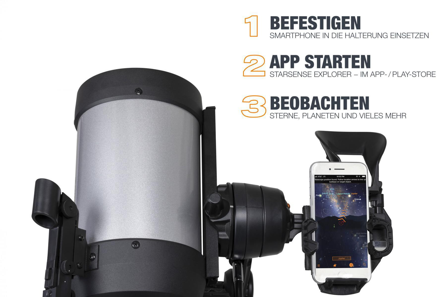 CELESTRON StarSense Explorer DX 5“ SC 50x, 150x, 25 Zoll, Teleskop