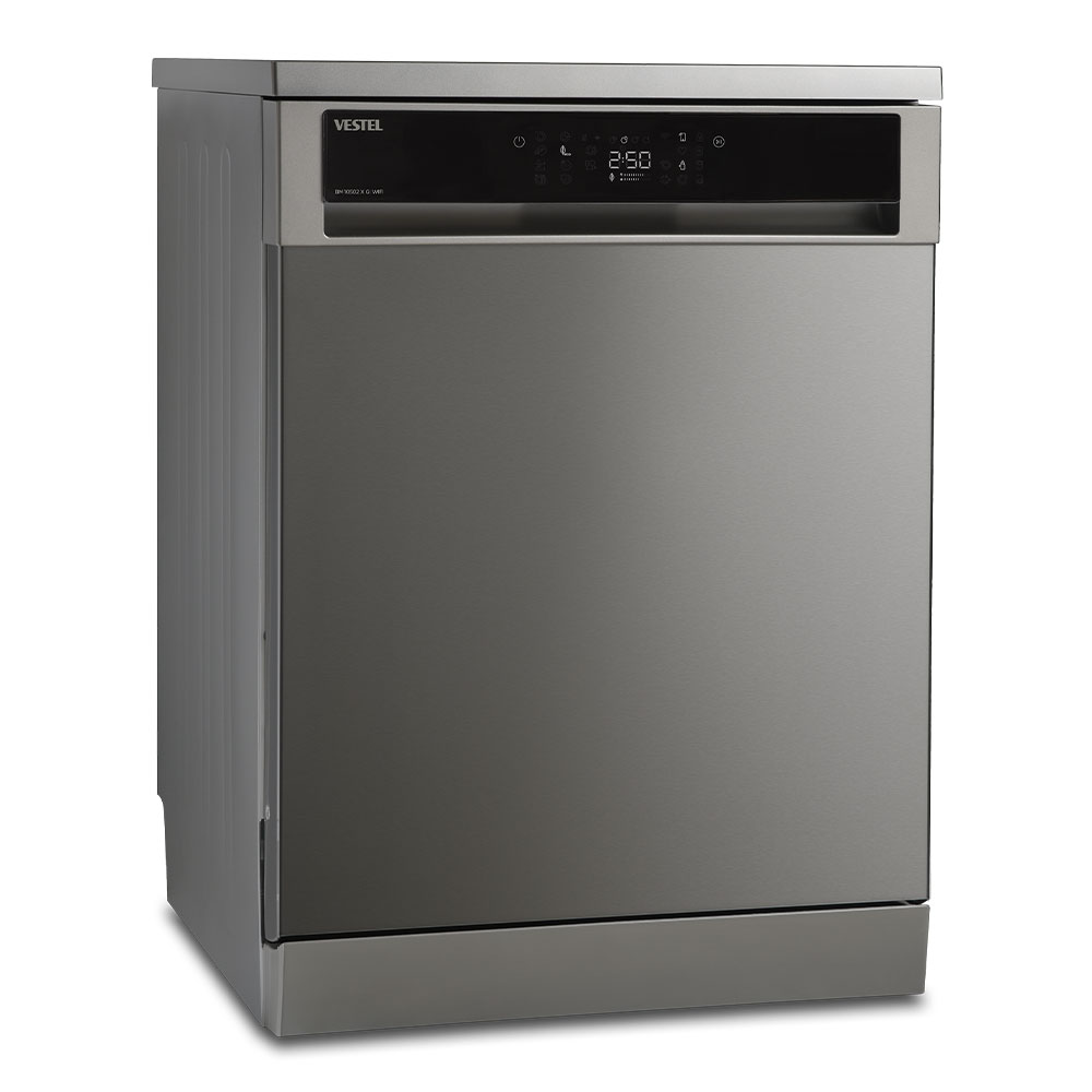 VESTEL BM 10502 X GI Pro 10 Pogram 14 Kişilik Wi-Fi Bulaşık Makinesi Inox