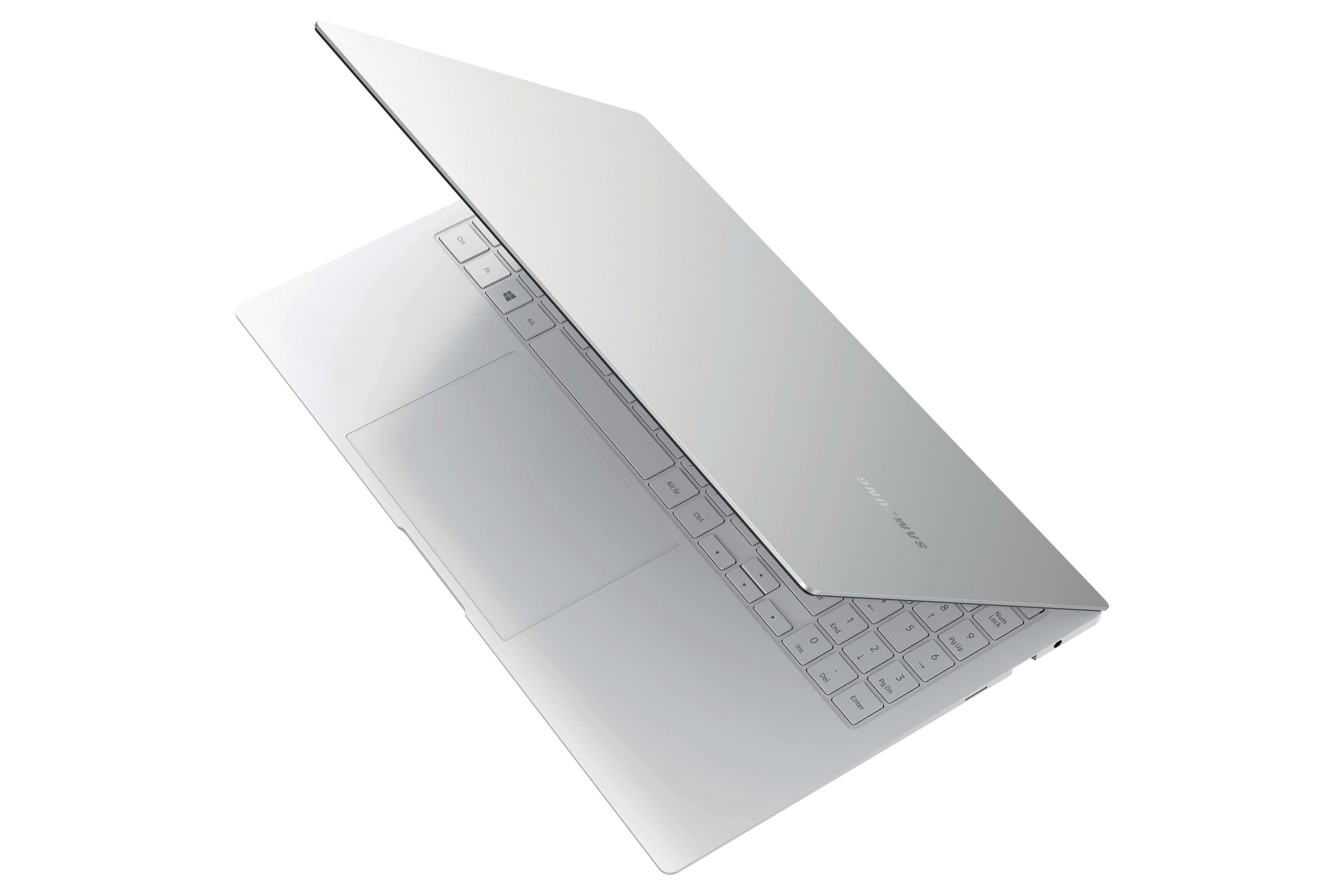 Zoll mit Mystic Intel® EVO, 15,6 GB BOOK Silver (Evo) PRO Notebook, GB Display, i7-1165G7 SSD, GALAXY 16 Prozessor, SAMSUNG RAM, 512