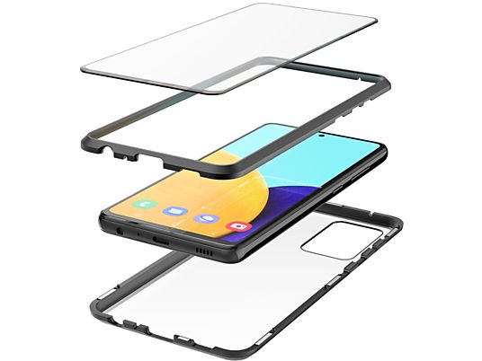 HAMA "Magn.+verre+verre protection" - Coque (Convient pour le modèle: Samsung Galaxy A52 (5G))