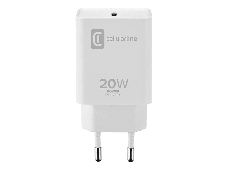 CELLULAR LINE ACHIPDUSBCPD20WW - Netzladegerät (Weiss)