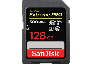 SANDISK Extreme PRO® UHS-II, SDXC Speicherkarte, 128 GB, 300 MB/s