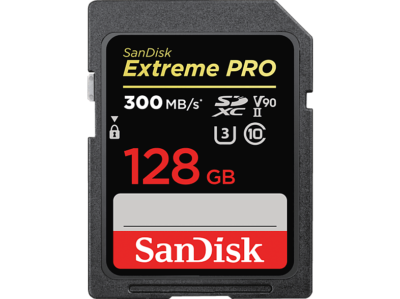 128 GB, Extreme PRO® Speicherkarte, SANDISK SDXC 300 UHS-II, MB/s