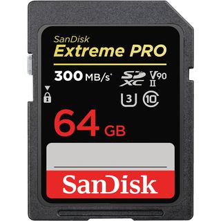 SANDISK Extreme PRO® UHS-II, SDXC Speicherkarte, 64 GB, 300 MB/s