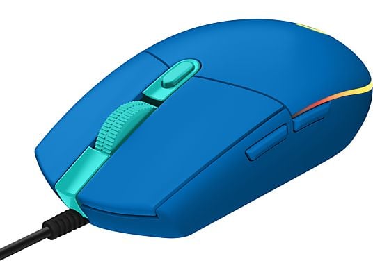 LOGITECH G203 LIGHTSYNC - Gaming-Maus, Kabelgebunden, Optisch mit Leuchtdioden, 8000 dpi, Blue