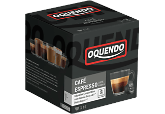 Cápsulas monodosis - Oquendo DGOQ16ES, Espresso Intenso, Pack de 16 cápsulas para 16 tazas