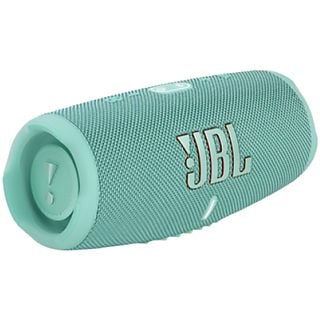 Altavoz inalámbrico - JBL Charge 5, 40 W, 20 horas, IP67, PartyBoost, USB Tipo-C, Turquesa