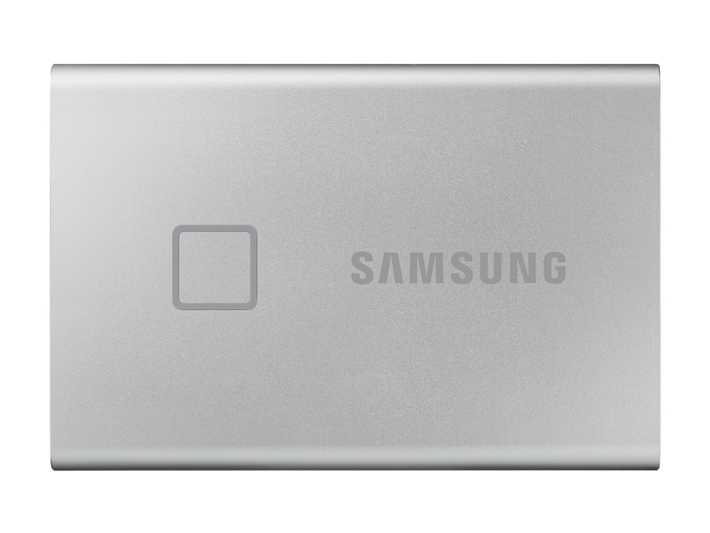 Disco duro externo 500 GB - Samsung T7 Touch MU-PC500S/WW, SSD, Hasta 1050 MB/s, USB 3.2 Gen.2 (10Gbps), Gris