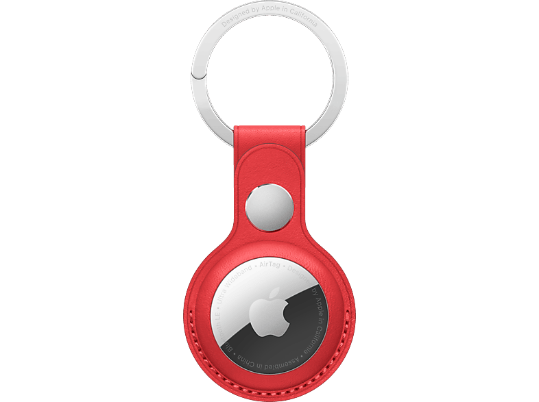 AirTag aus APPLE Product Echtleder Red Schlüsselanhänger