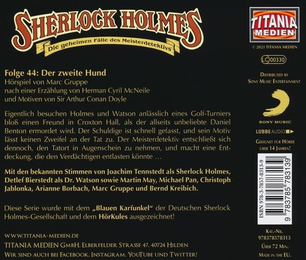 Holmes Sherlock - Doyle - Sherlock Holmes-Folge 44  - (CD)