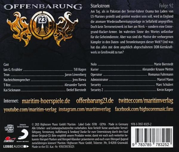 Offenbarung 23 - 092/Starkstrom  - (CD)