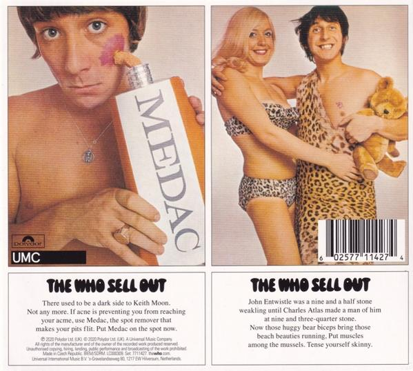 Zwei Tafeln, die einen Mann mit Creme im Gesicht und zwei Personen in Höhlenmenschenkleidung zeigen.