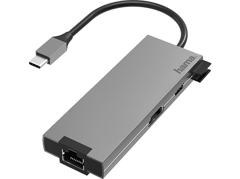 HAMA HM.200109 USB-C 3.1 Adaptör,2xUSB-A,1xUSB-C,1xHDMI,1xEthernet