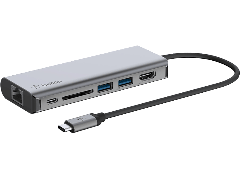 Belkin Hub Usb-c Meerpoorts 6-in-1 (avc008btsgy)