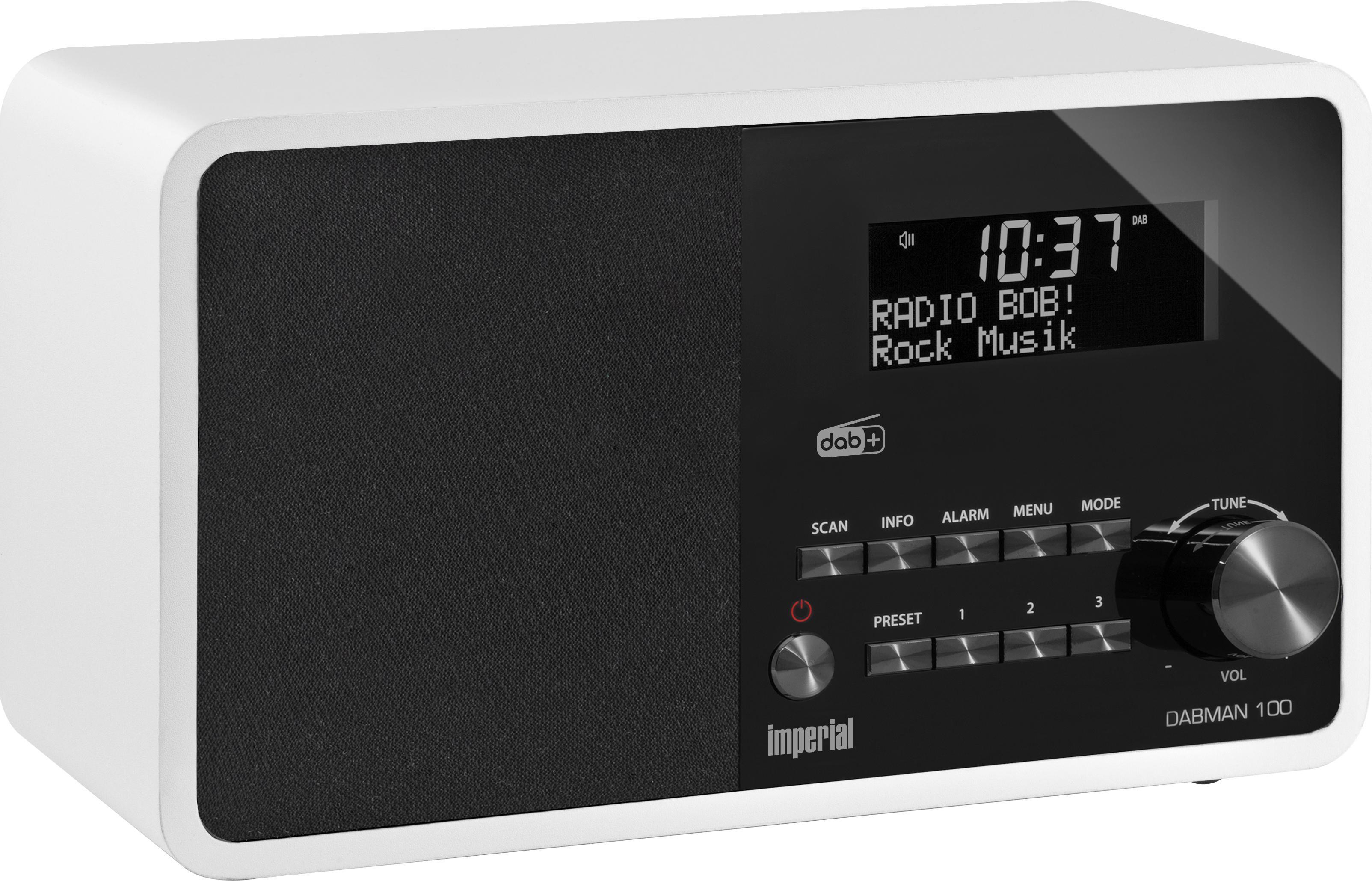 IMPERIAL DABMAN 100 Radio, Digital Radio, DAB+, DAB, Weiss