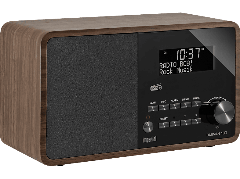 DABMAN Holz 100 DAB, IMPERIAL Digitalradio, DAB+, Radio,