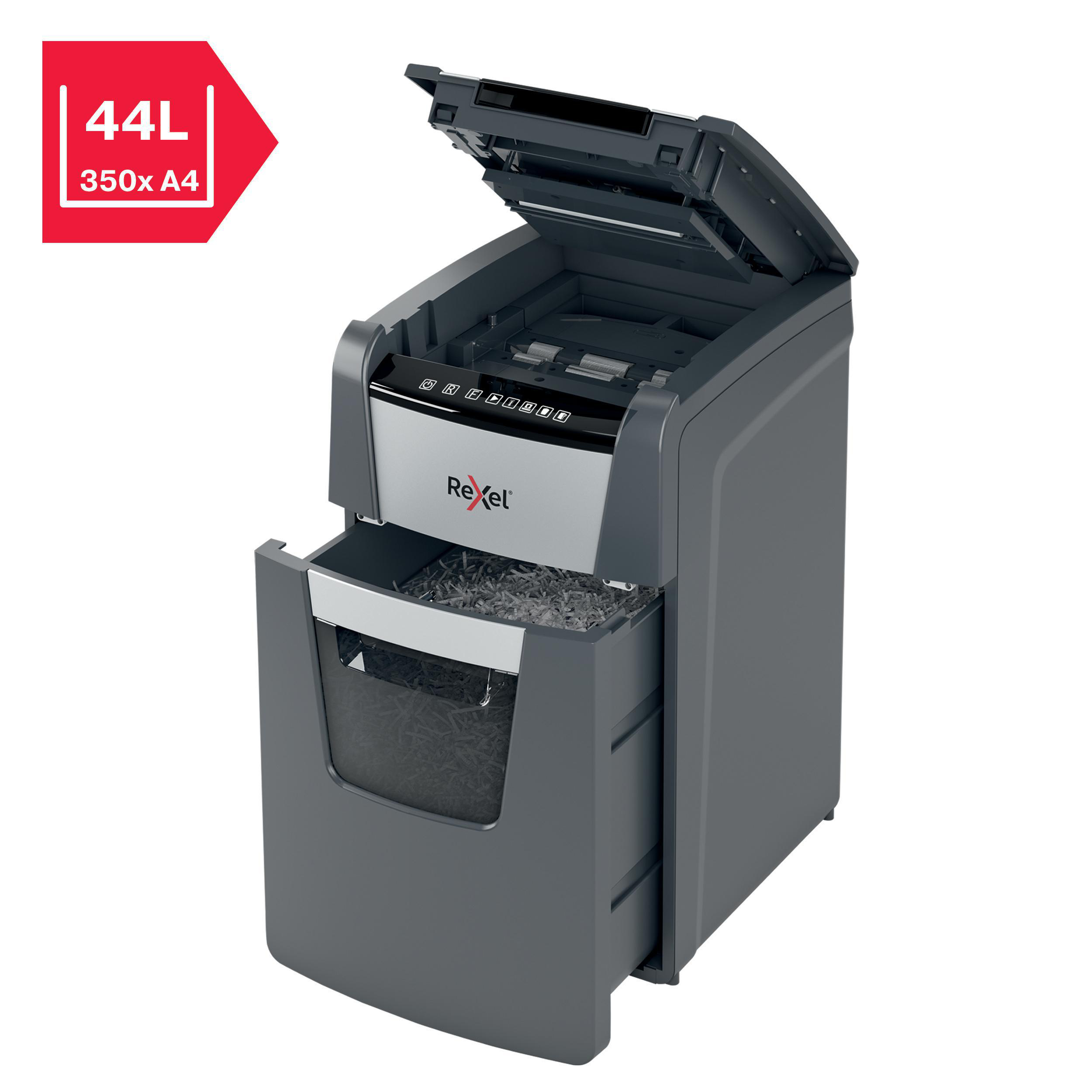 REXEL Optimum AutoFeed+ 150X Automatischer Aktenvernichter, Schwarz