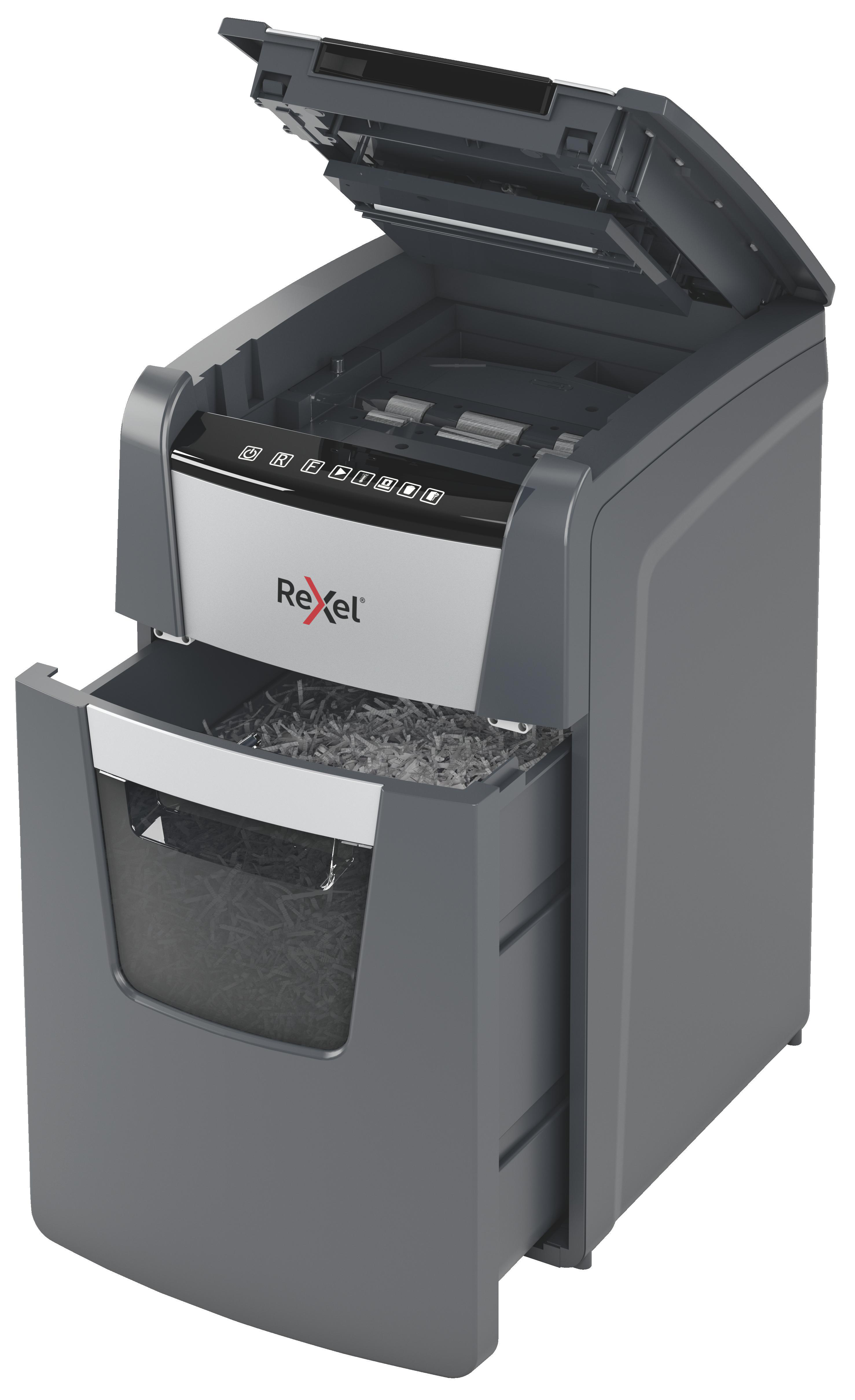 REXEL Optimum AutoFeed+ 150X Automatischer Aktenvernichter, Schwarz