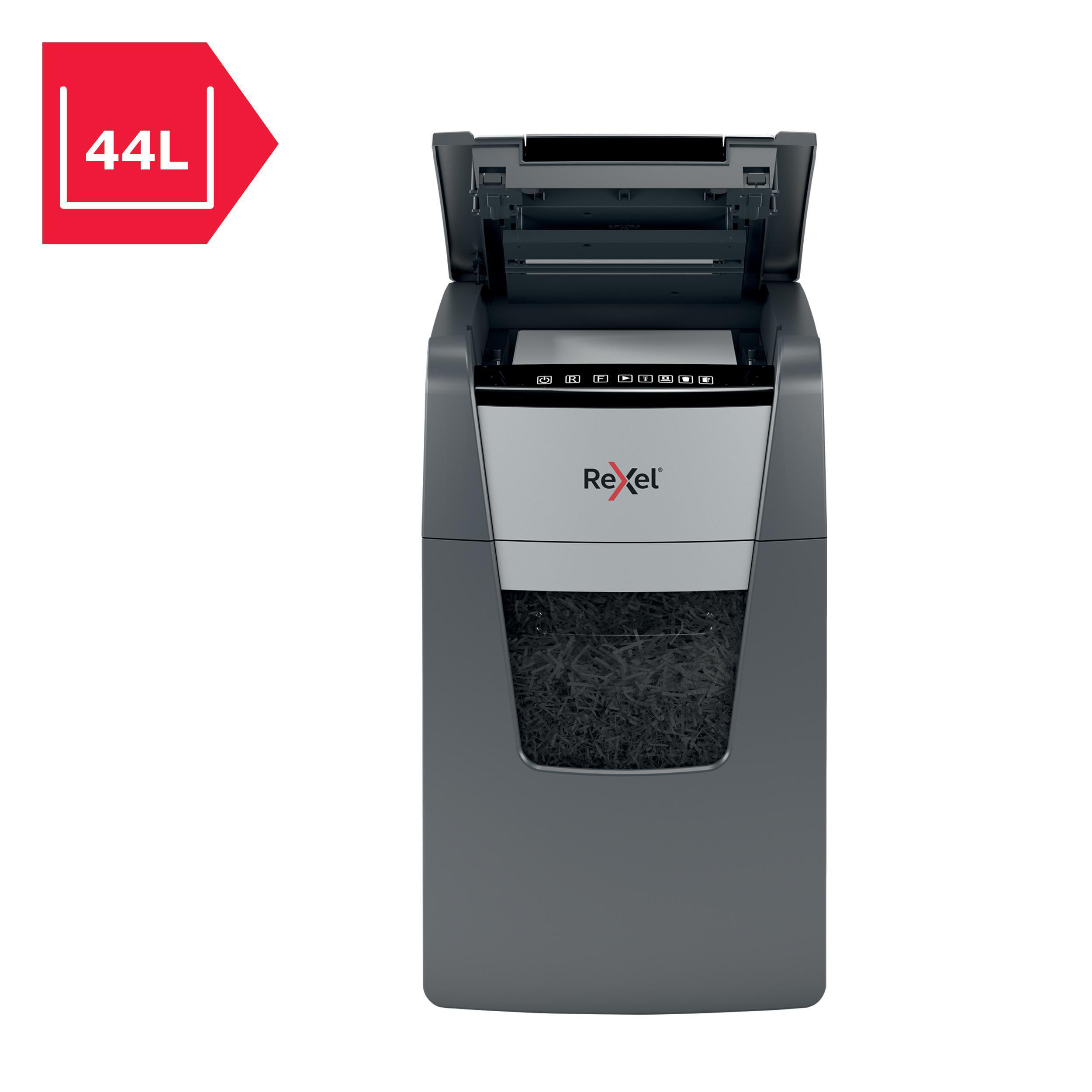 REXEL Optimum AutoFeed+ 150X Automatischer Aktenvernichter, Schwarz