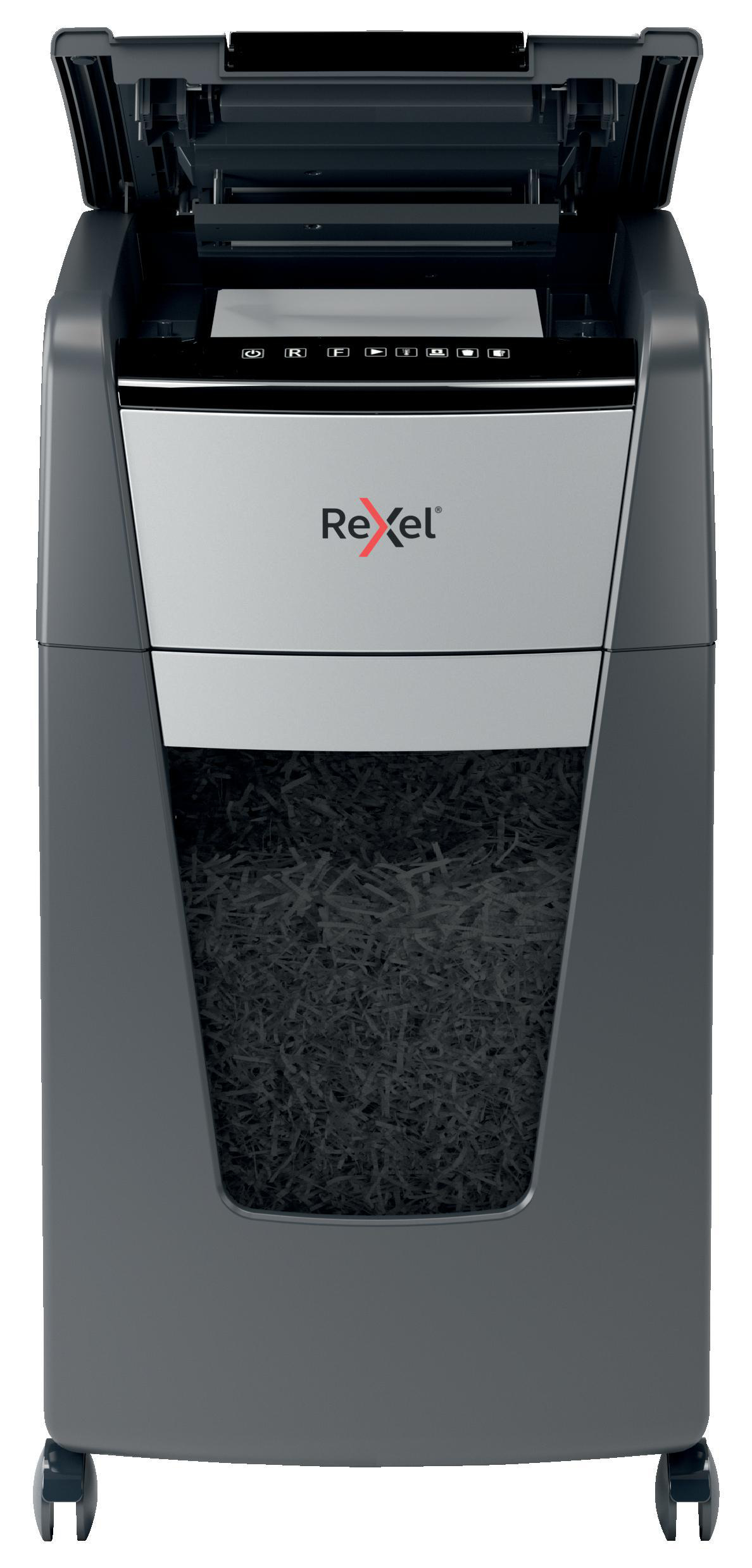 REXEL Optimum AutoFeed+ 225X Automatischer Aktenvernichter, Schwarz
