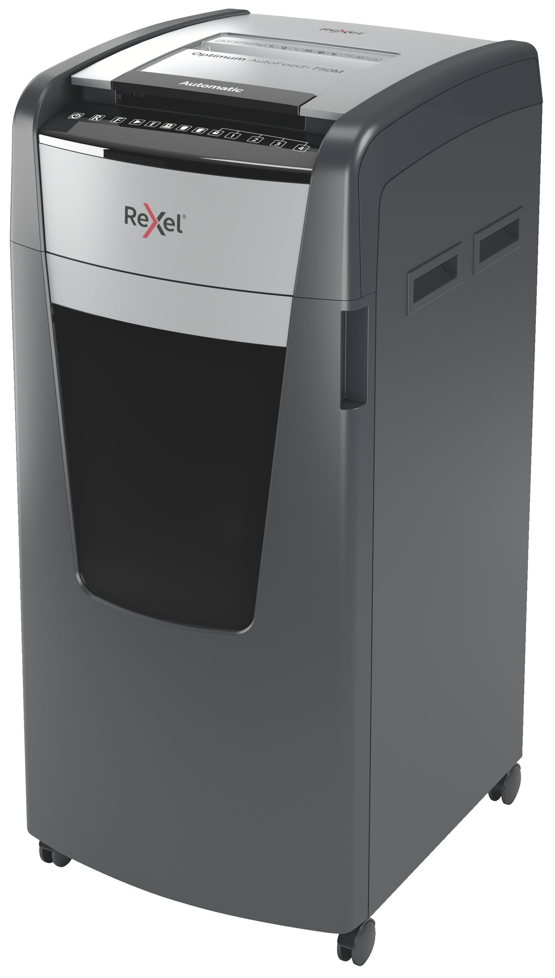 REXEL Optimum AutoFeed+ 750M Automatischer Aktenvernichter, Schwarz